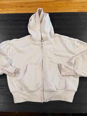 The Children's Place Light Beige Full-Zip Hoodie